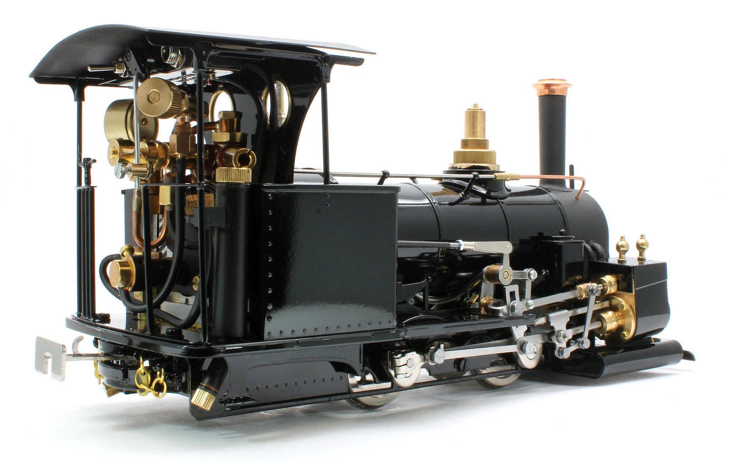 DAC-BLACK-NI Class A 0-4-0 'Darjeeling' Black (Radio Control, Uninsulated Wheels) Steam Locomotive