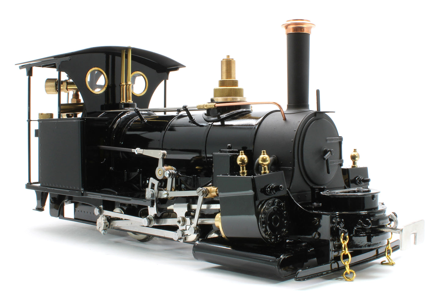 DAC-BLACK-NI Class A 0-4-0 'Darjeeling' Black (Radio Control, Uninsulated Wheels) Steam Locomotive