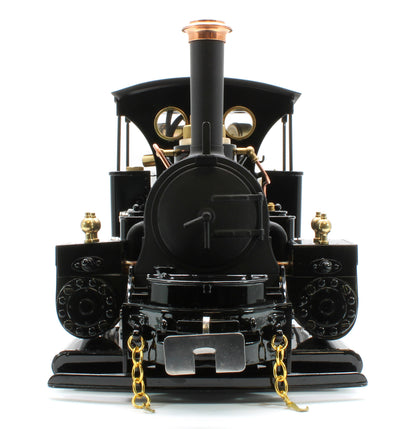 DAC-BLACK-NI Class A 0-4-0 'Darjeeling' Black (Radio Control, Uninsulated Wheels) Steam Locomotive