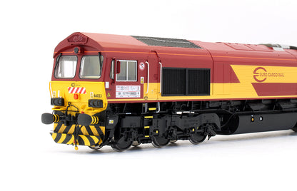 Pre-Owned Class 66033 In Euro Cargo Rail Livery With EWS Branding Diesel Locomotive