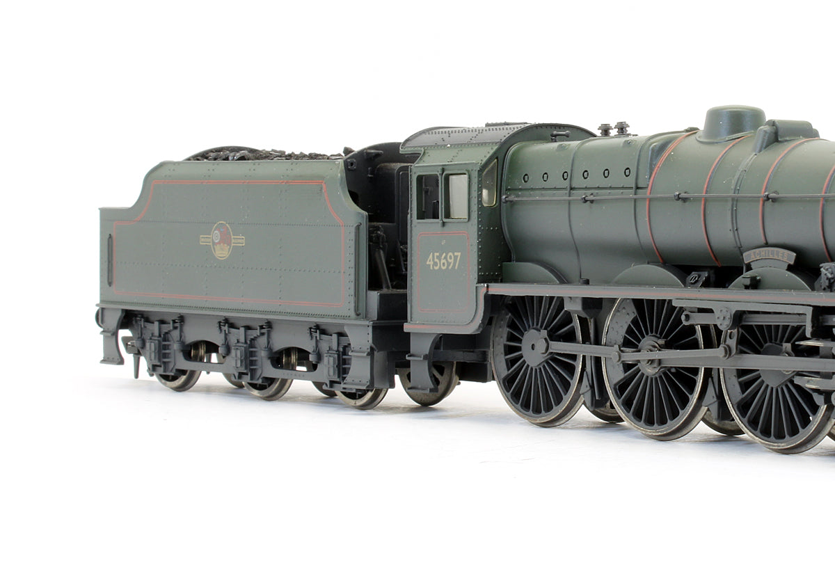 Pre-Owned 31-160 Jubilee 45697 'Achilles' 4000G Tender BR Green Late Crest Steam Locomotive - Weathered