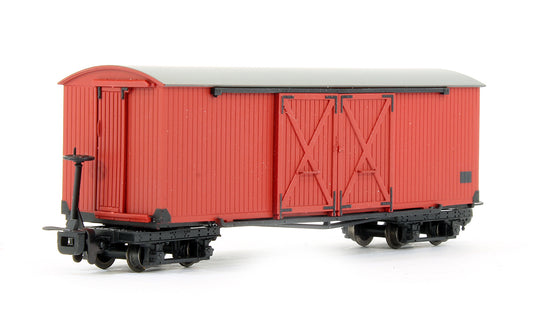 Pre-Owned Bogie Covered Goods Wagon Lincolnshire Coast Light Railway Crimson