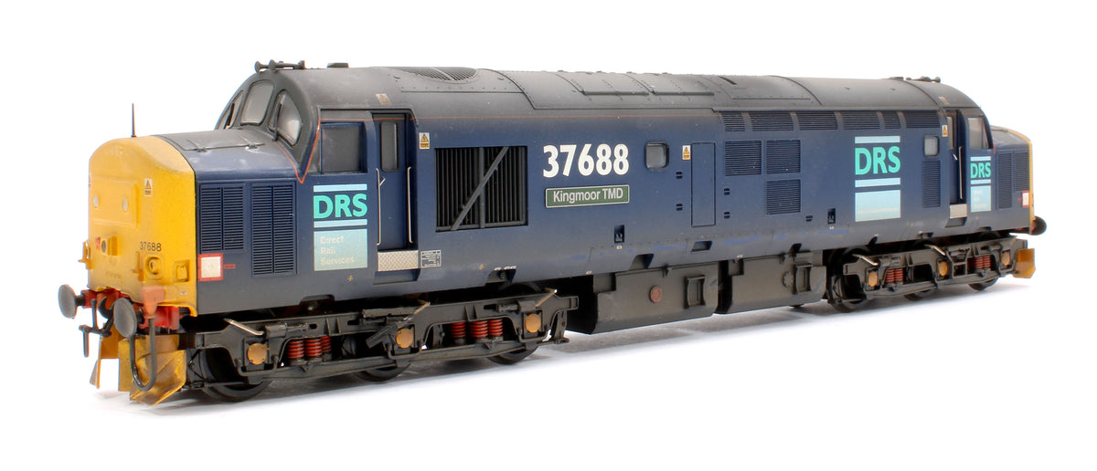 Pre-Owned Class 37/5 DRS 37510 & DRS 37/5 'Kingmoor TMD' 37688 Diesel Locomotives (Special Edition) - DCC Sound & Weathered
