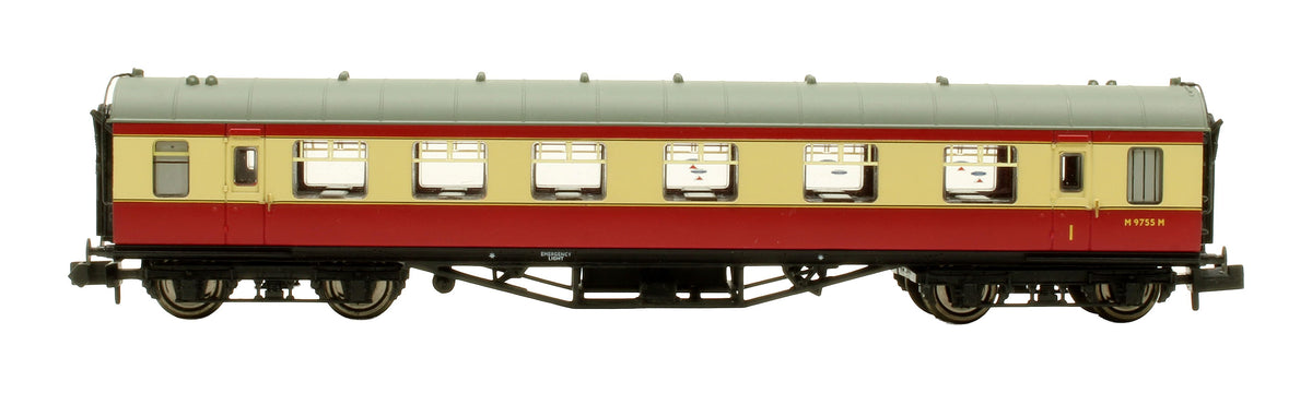 Pre-Owned 374-851B Stanier Composite Coach BR Crimson & Cream Coach 'M9755M'
