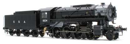 926001 USATC S160 2-8-0 GWR Wartime Black U.S.A on Tender No.1604 Steam Locomotive