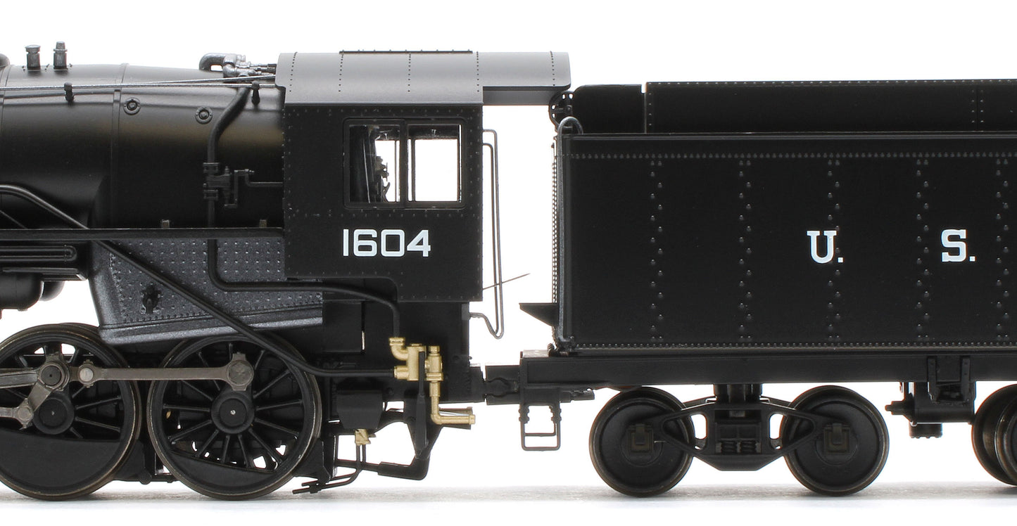 926001 USATC S160 2-8-0 GWR Wartime Black U.S.A on Tender No.1604 Steam Locomotive