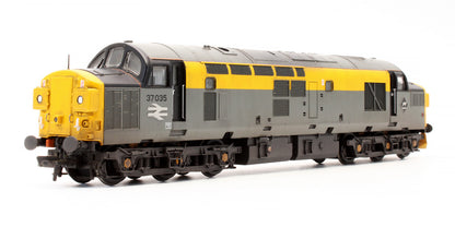 Pre-Owned 32-779 Class 37/0 37035 Civil Engineers Dutch Grey / Yellow Corner Indicator Boxes Diesel Locomotive - DCC Fitted - Custom Weathered