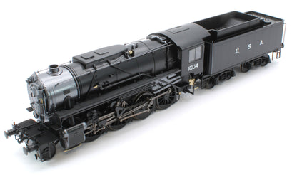 926501 USATC S160 2-8-0 GWR Wartime Black U.S.A on Tender No.1604 Steam Locomotive - DCC Sound