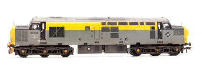 Pre-Owned 32-779 Class 37/0 37035 Civil Engineers Dutch Grey / Yellow Corner Indicator Boxes Diesel Locomotive - DCC Fitted - Custom Weathered