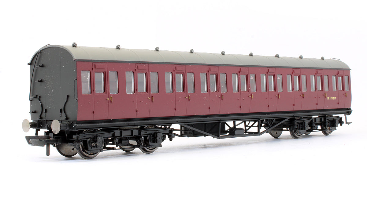 BR (Ex-LMS) Maroon Non Corridor 3rd Class Coach 'M11912M'