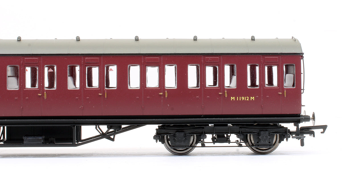 BR (Ex-LMS) Maroon Non Corridor 3rd Class Coach 'M11912M'