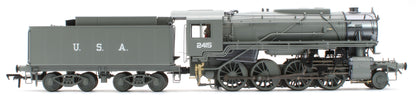 926002 USATC S160 2-8-0 LMS Wartime Dark Grey U.S.A on Tender No.2415 Steam Locomotive
