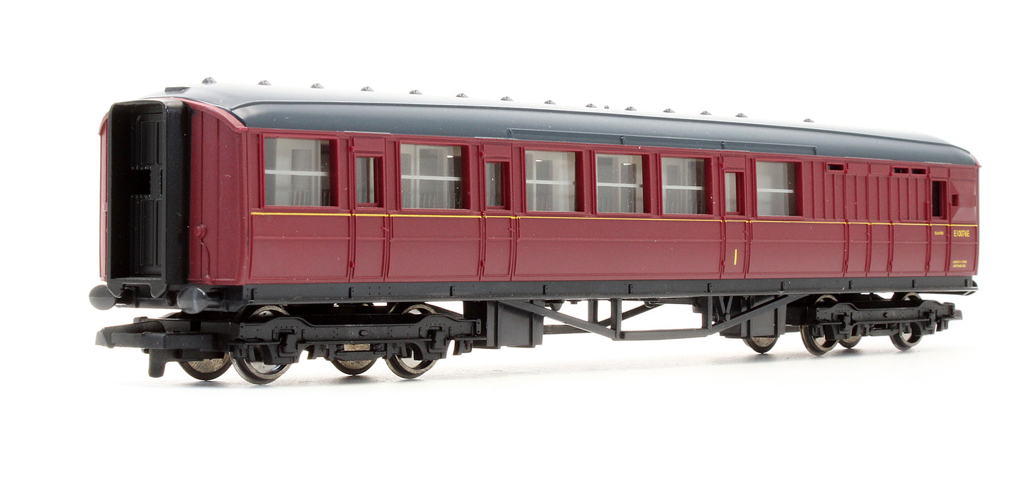 Pre-Owned BR Maroon (Ex-LNER) Brake Composite Coach 'E10076E'