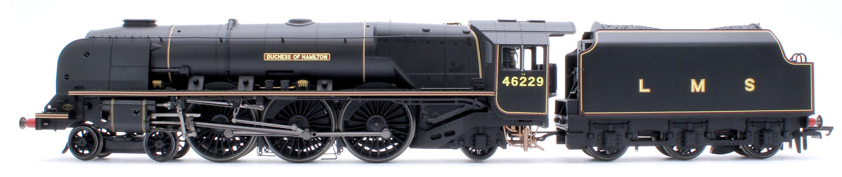 R3597 Coronation Class 4-6-2 'Duchess of Hamilton' LMS Black No.46229 Steam Locomotive (Edition 2)