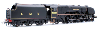 R3597 Coronation Class 4-6-2 'Duchess of Hamilton' LMS Black No.46229 Steam Locomotive (Edition 2)
