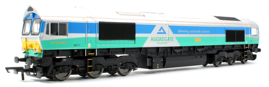 R30428 RailRoad Plus Aggregates Class 66 Sence No.66711 Diesel Locomotive