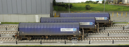 PXA01 TP(C)W Set of 3 PXA Steel Coil Carrier PD Blue with LL Lettering No.3041/3051/3057 - Weathered