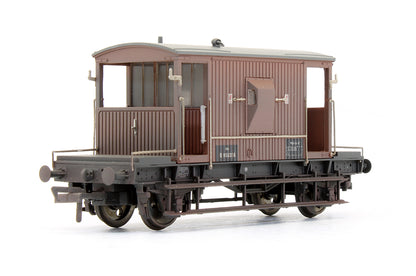 Pre-Owned 37-537C 20 Ton Brake Van BR Bauxite 'B950358' - Weathered