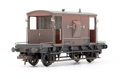 Pre-Owned 37-537C 20 Ton Brake Van BR Bauxite 'B950358' - Weathered