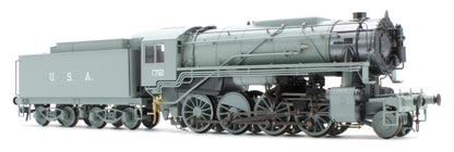 926003 USATC S160 2-8-0 LNER Wartime Light Grey U.S.A on Tender No.1712 Steam Locomotive