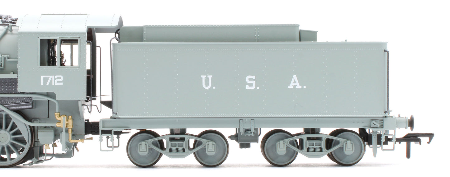 926003 USATC S160 2-8-0 LNER Wartime Light Grey U.S.A on Tender No.1712 Steam Locomotive