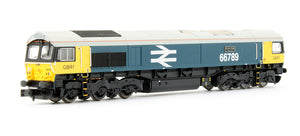 Pre-Owned Class 66 GBRf 'British Rail 1948 - 1997' Large Logo Blue Diesel Locomotive (DCC Fitted)