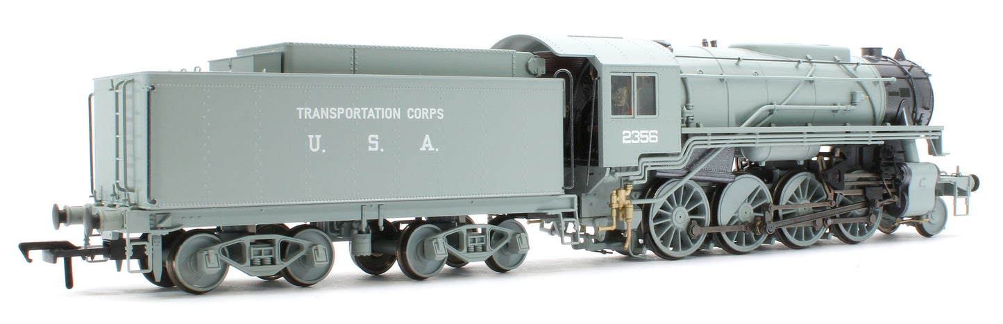 926504 USATC S160 2-8-0 SR Wartime Light Grey with Transportation Corps U.S.A on Tender No.2356 Steam Locomotive - DCC Sound