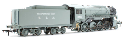 926504 USATC S160 2-8-0 SR Wartime Light Grey with Transportation Corps U.S.A on Tender No.2356 Steam Locomotive - DCC Sound