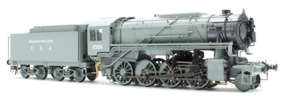 926504 USATC S160 2-8-0 SR Wartime Light Grey with Transportation Corps U.S.A on Tender No.2356 Steam Locomotive - DCC Sound
