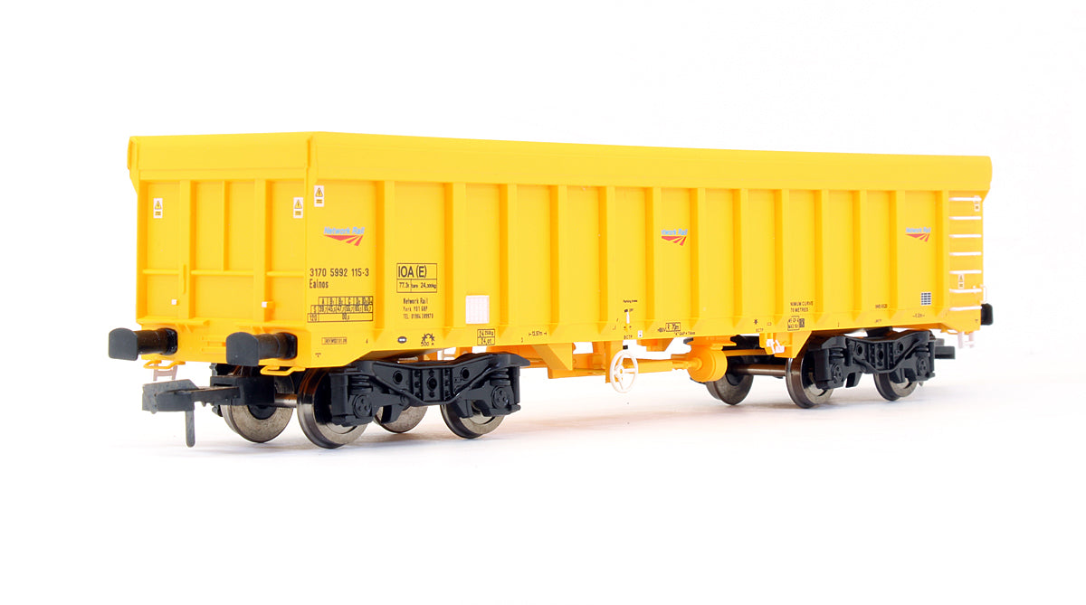 Pre-Owned IOA Ballast Wagon Network Rail Yellow 3170 5992 115-3