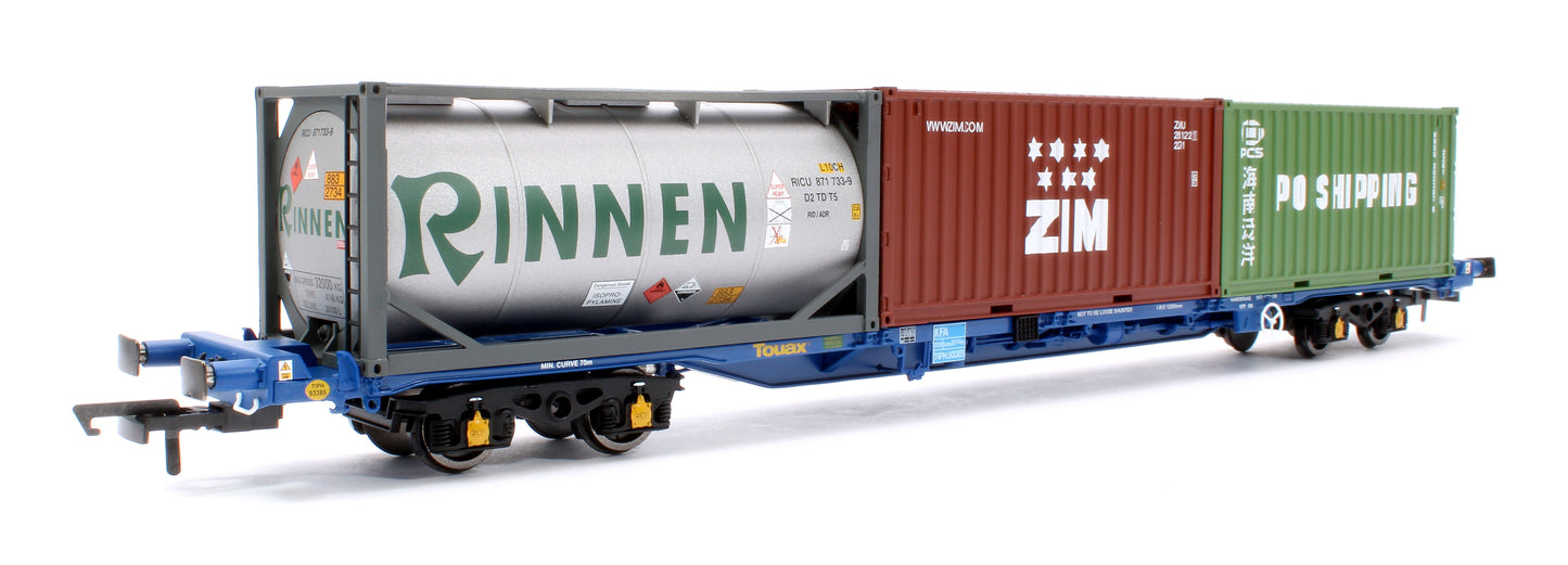 KFA Container Wagon with 2 x 20' Containers & 1 x 20' Tanktainer