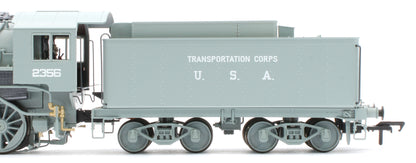 926504 USATC S160 2-8-0 SR Wartime Light Grey with Transportation Corps U.S.A on Tender No.2356 Steam Locomotive - DCC Sound
