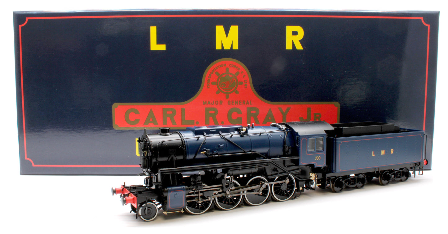 926505 USATC S160 2-8-0 Major General Carl R Gray Jr LMR Blue No.700 Steam Locomotive - DCC Sound