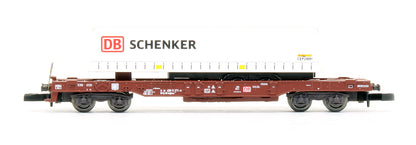 Pre-Owned 'Schenker DB Logistics' 3 Car Deep Well Flat Car Freight Set