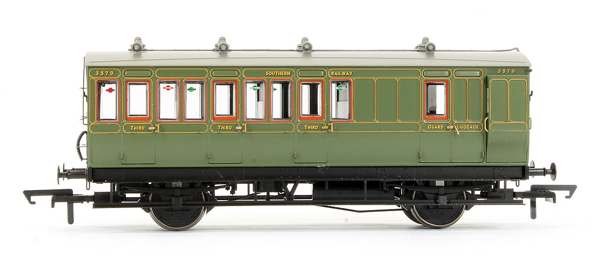 Pre-Owned Pack of 4 SR Olive Green (4BT, 4T, 6CL, 6BT) Coaches