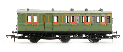 Pre-Owned Pack of 4 SR Olive Green (4BT, 4T, 6CL, 6BT) Coaches
