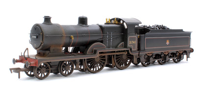 Highly Detailed Deluxe Weathered SECR Maunsell D1 Class BR Black (Early Crest) 4-4-0 Steam Locomotive No.31741