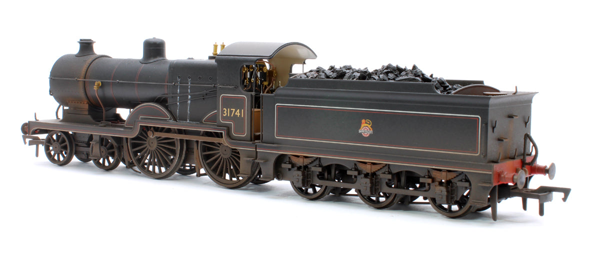 Highly Detailed Deluxe Weathered SECR Maunsell D1 Class BR Black (Early Crest) 4-4-0 Steam Locomotive No.31741