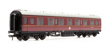 Pre-Owned 39-451 LMS 57ft Porthole Coach Corridor Second BR Maroon M 13109 M