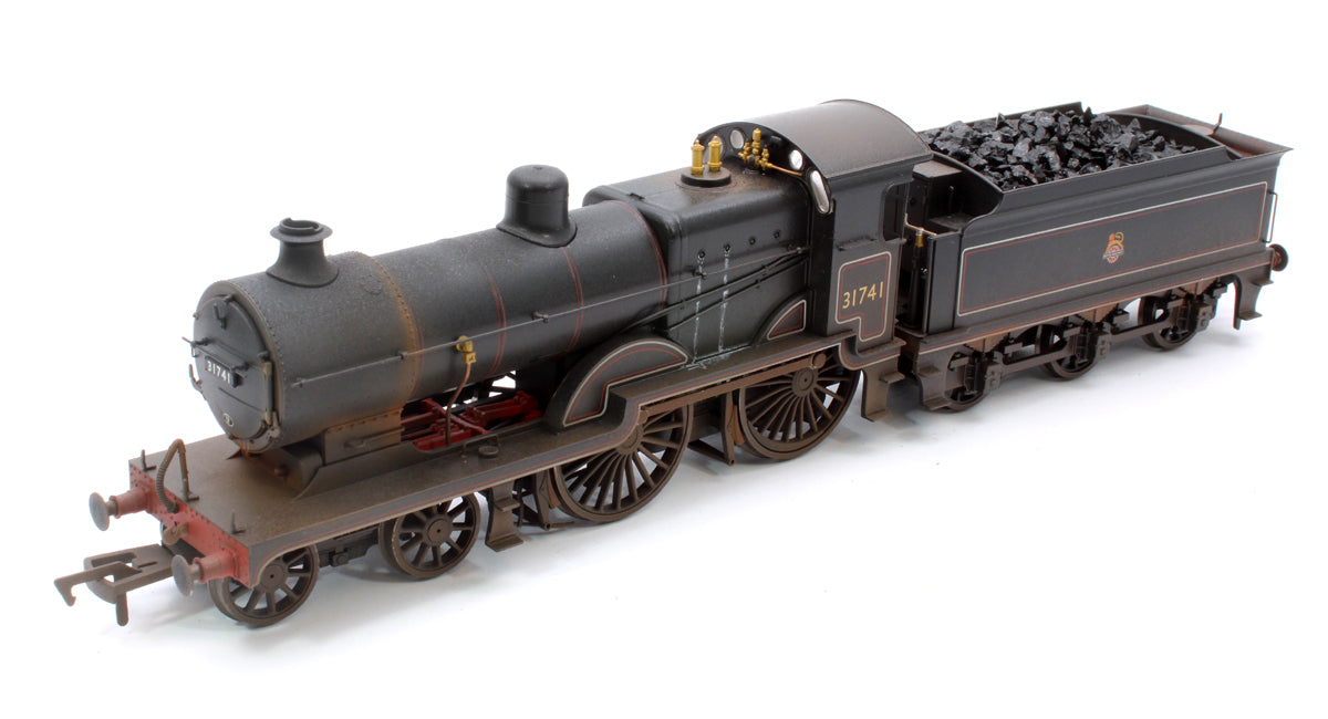 Highly Detailed Deluxe Weathered SECR Maunsell D1 Class BR Black (Early Crest) 4-4-0 Steam Locomotive No.31741