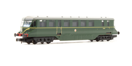 Pre-Owned BR Green Diesel Railcar With Speed Whiskers 'W22W'