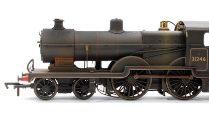 Highly Detailed Deluxe Weathered SECR Maunsell D1 Class BR Black (Late Crest) 4-4-0 Steam Locomotive No.31246