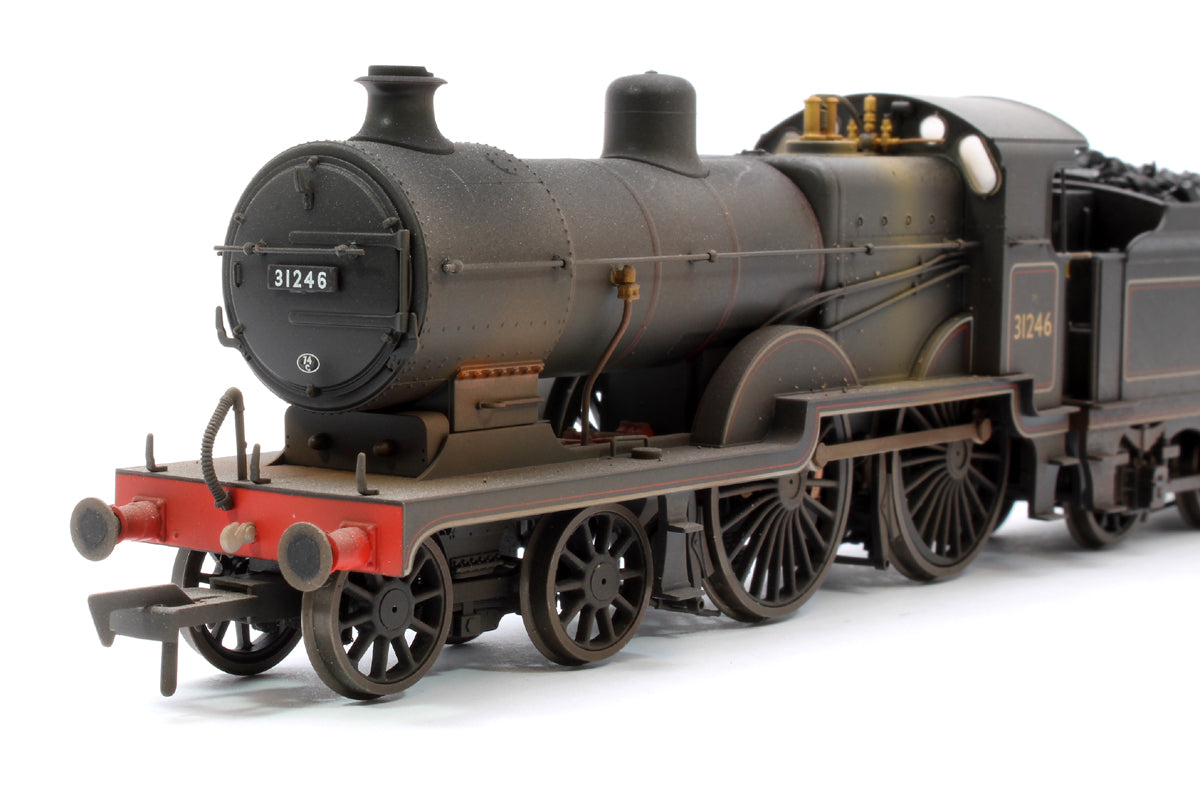 Highly Detailed Deluxe Weathered SECR Maunsell D1 Class BR Black (Late Crest) 4-4-0 Steam Locomotive No.31246