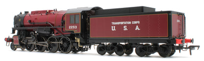 926508 USATC S160 2-8-0 'Omaha' Maroon with Transportation Corps U.S.A on Tender No.2253 (as Preserved) Steam Locomotive - DCC Sound