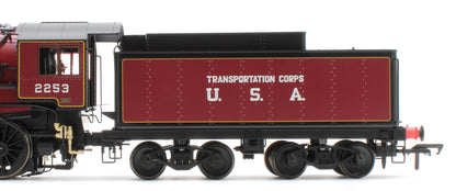 926508 USATC S160 2-8-0 'Omaha' Maroon with Transportation Corps U.S.A on Tender No.2253 (as Preserved) Steam Locomotive - DCC Sound