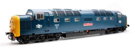 Class 55 Deltic BR Blue 55019 'Royal Highland Fusilier' (Plated headcodes/Headlights) Diesel Locomotive