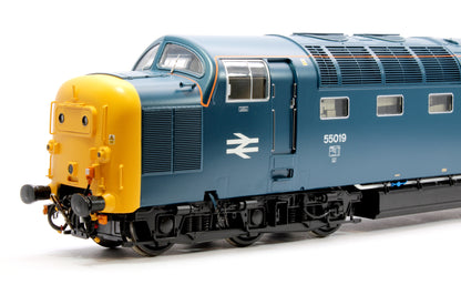 Class 55 Deltic BR Blue 55019 'Royal Highland Fusilier' (Plated headcodes/Headlights) Diesel Locomotive