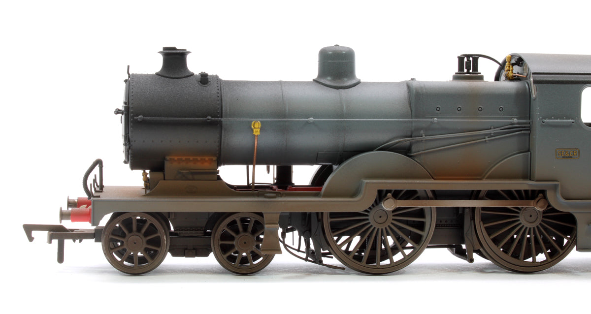 Highly Detailed Deluxe Weathered SECR Maunsell D1 Class SECR Grey 4-4-0 Steam Locomotive No.735