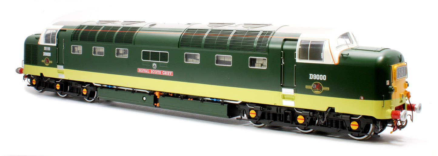 Pre-Owned Class 55 Deltic BR Green D9000 'Royal Scots Grey' (Small Yellow Panels/HI Headlights) Diesel Locomotive