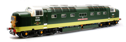 Pre-Owned Class 55 Deltic BR Green D9000 'Royal Scots Grey' (Small Yellow Panels/HI Headlights) Diesel Locomotive